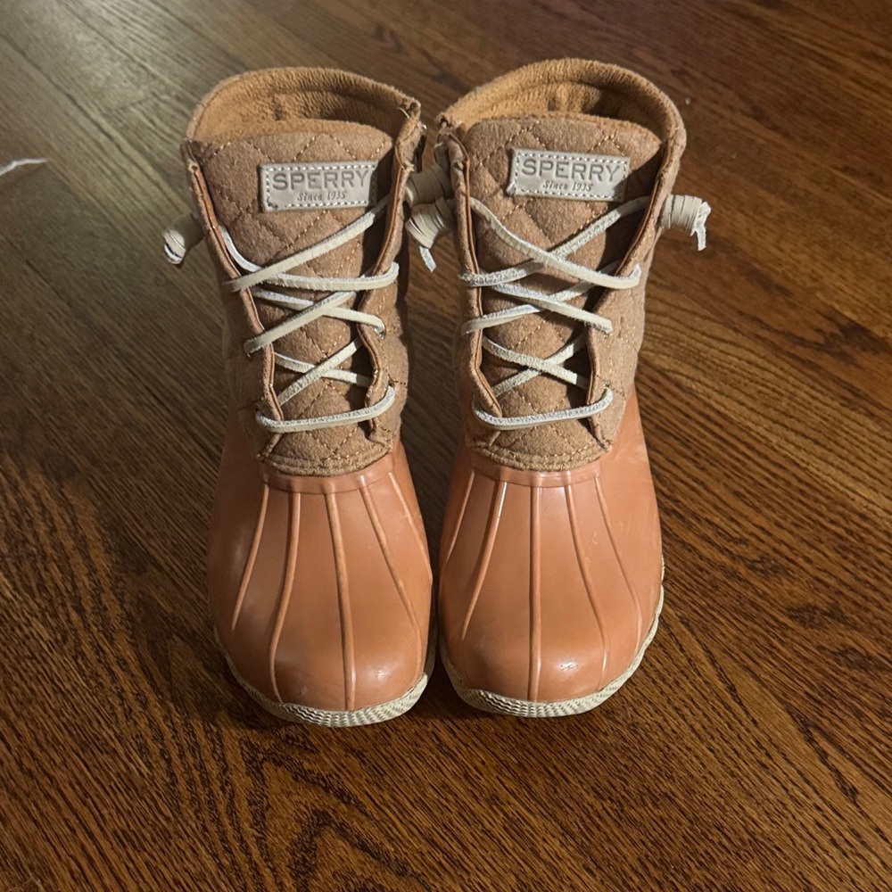 Sperry Tan Duck Boots